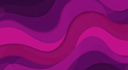 Obraz premium Abstract waves, vibrant purple and magenta, fluid curves, seamless pattern, digital art, smooth gradients, dynamic composition, psychedelic design, undulating shapes, flowing lines, minimalist backgro