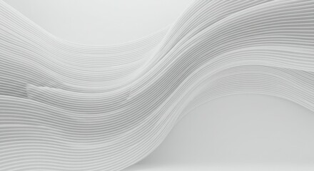abstract waves, smooth curves, minimalist design, monochrome, grayscale, soft textures, flowing lines, subtle shadows, organic shapes, clean aesthetic, high contrast, elegant simplicity, fluid motion,
