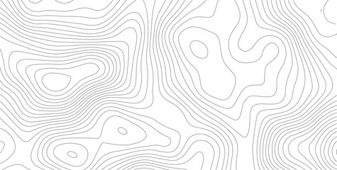 Topographic map background geographic line map with elevation assignments. Modern design with White background with topographic wavy pattern design. paper texture Imitation of geographical map shades