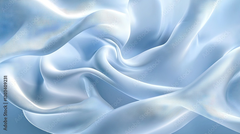 Poster abstract textured blue gradient with a soft, dreamy visual flow.