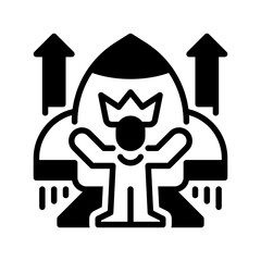 Ambition line icon. Universal creative premium symbol. Vector sign icon logo template. Vector illustration