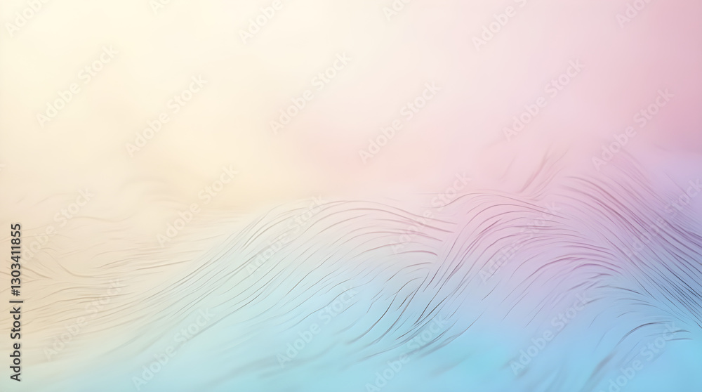Aufkleber dreamy soft pastel abstract background featuring gentle flowing lines and smooth subtle texture in y