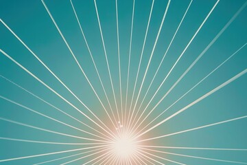 Obraz premium Minimalist Sunburst Design for Inspirational Banners and Tech Branding
