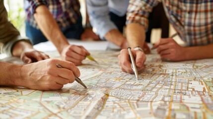 Teamwork on City Map Planning