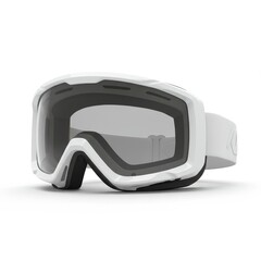 White Snow Goggles for Winter Sports - Stylish white snow goggles with grey lenses, perfect for skiing, snowboarding, or other winter activities. Provides excellent protection and clarity