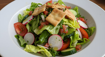Fresh and vibrant tabbouleh salad with crispy pita bread oil red eat food on transparent background