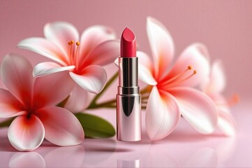  Floating Lipsticks Paired with Blooming Lilies A Fusion of Beauty and Elegance