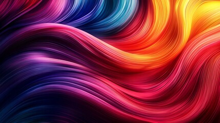 Vibrant color wave abstract