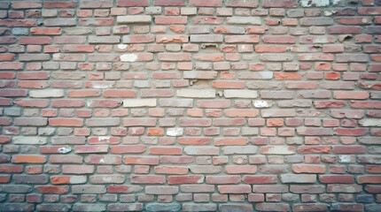 Weathered Textured Rustic Vintage Red Brickwork Backdrop