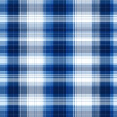 Fototapeta premium A vibrant blue plaid pattern, ideal for backgrounds, textiles, or branding materials, Its modern aesthetic makes it suitable for fashion, home decor, and graphic design projects,