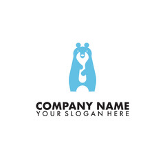 Plumbing service bear Logo vector