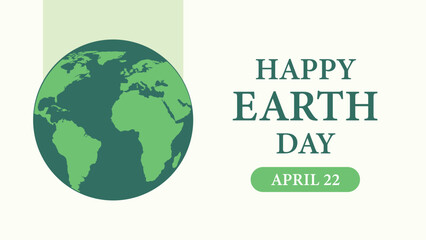 Happy Earth Day 22nd April Celebrates Our Planet