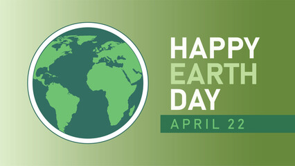 Happy Earth Day 22nd April Celebrates Our Planet