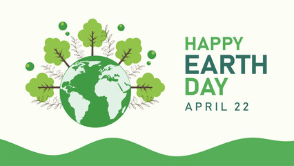 Happy Earth Day 22nd April Celebrates Our Planet