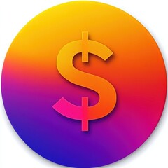 Obraz premium A sleek, modern green app icon with a 3D dollar sign. The glossy, rounded square design symbolizes finance, budgeting, and savings, ideal for financial applications.