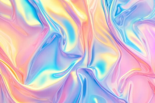 Holographic background with iridescent foil texture. Holo effect