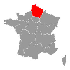 Heights of France map symbol shape, travel web flat concept icon symbol vector .