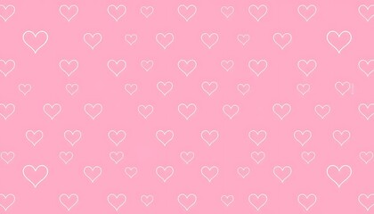 Pink background in repeating heart pattern