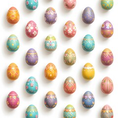 colorful easter eggs
