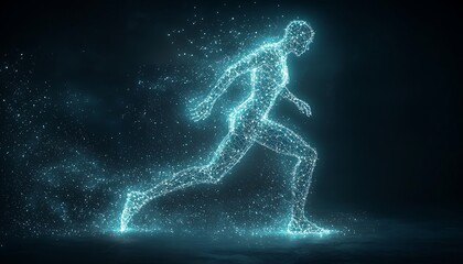 Running Digital Human Figure