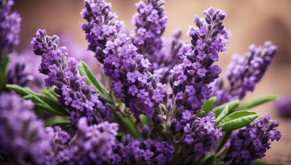 Obraz premium A Beautiful Bush of Purple Lavender Flowers Adding Charm and Fragrance to Any Space