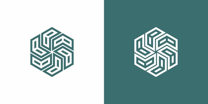 b abstract logo