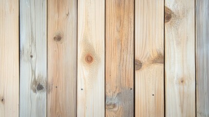 Fototapeta premium Light beige wood background. Great for interior design or creative projects. 