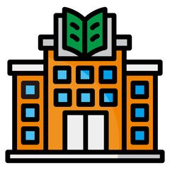 Library  Icon Element For Design