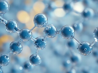Molecular Structure of Water Molecule