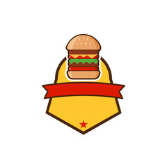 hot dogs, hamburgers, tacos labels, badges and design elements