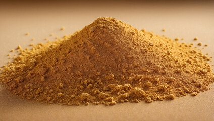 An Inviting Heap of Golden Sand Creating a Warm Beach Atmosphere