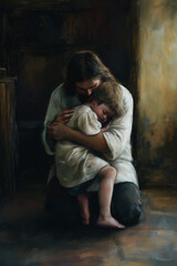 esus Embracing the Lonely Child