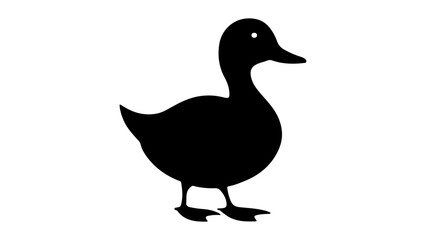 duck shape vector illustration isolated on white