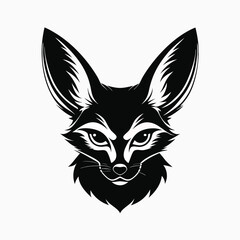  cat head silhouette isolate on white background