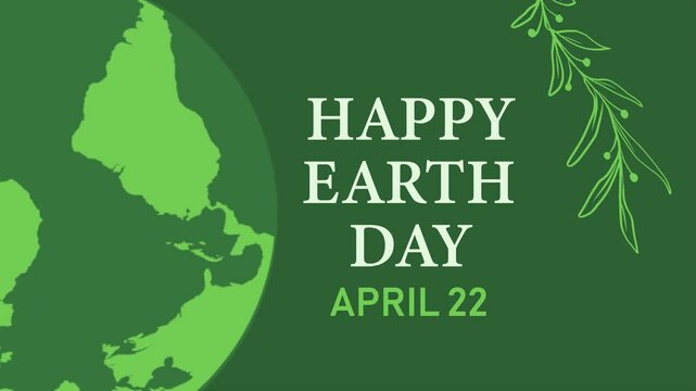 Happy Earth Day 22nd April Celebrates Our Planet