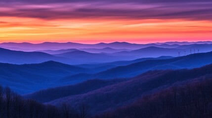 Appalachian Mountains Sunrise Viewpoint