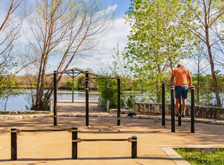 People enjoy relaxing and having fun by Lady Bird Lake.