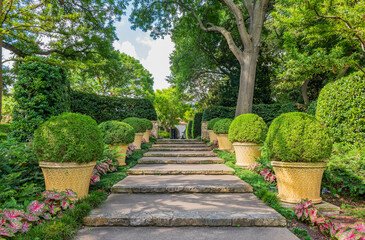 Sunny exterior view of The Dallas Arboretum and Botanical Garden