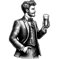 Man Holding Glass Of Beer