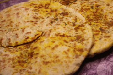 Traditional Amazigh Stuffed Bread in Morocco, Aghroum Ntdount