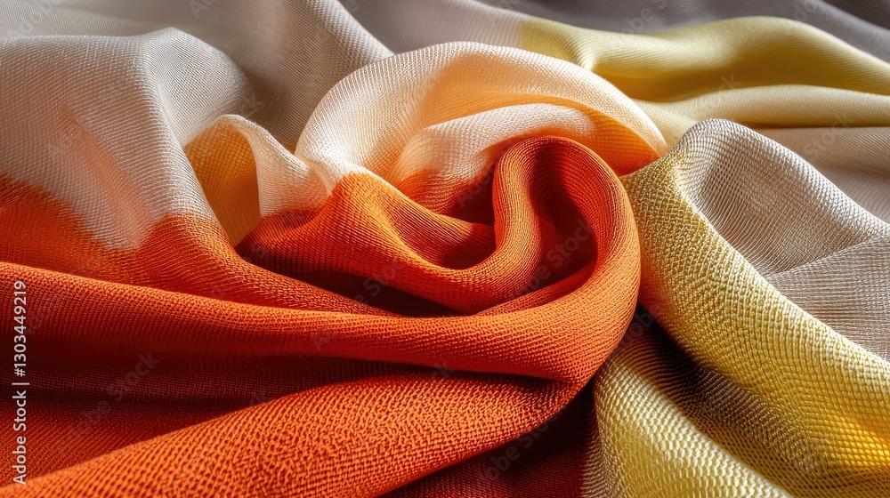 Poster deep orange hues blending into a seamless gradient with a fine, stylish texture.