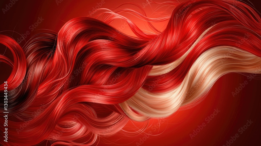 Poster deep red gradient with elegant, delicate textures for a striking and stylish look.