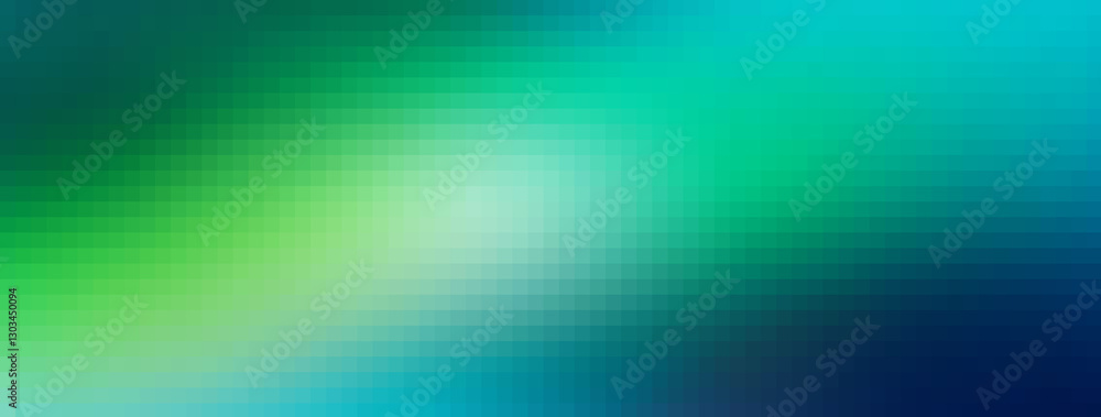 Poster green and blue pixelated abstract background creating stunning visual design