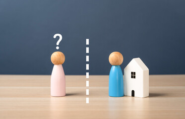 An unfair division of property in a divorce in which the husband retains the property. Legal...