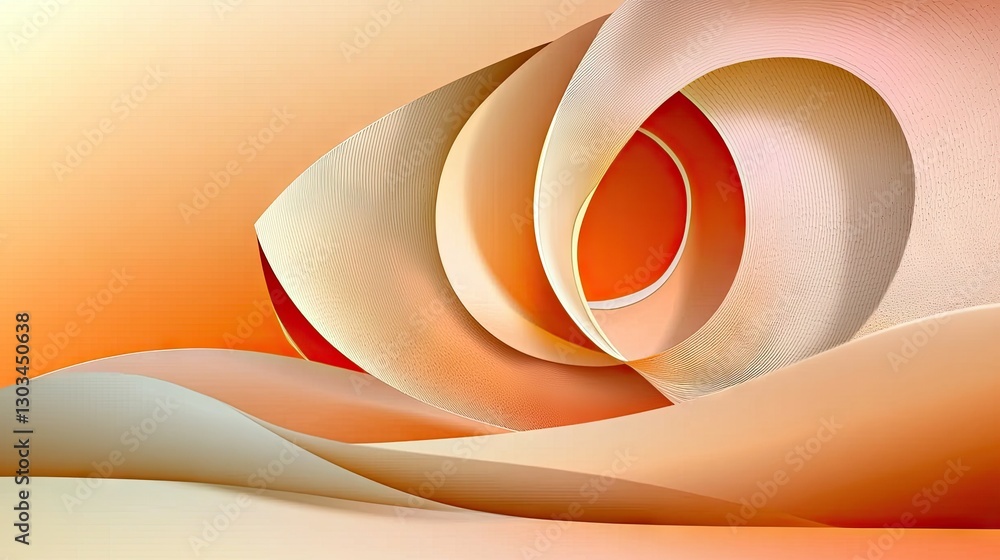Poster elegant abstract orange gradient with soft transitions and a refined texture.
