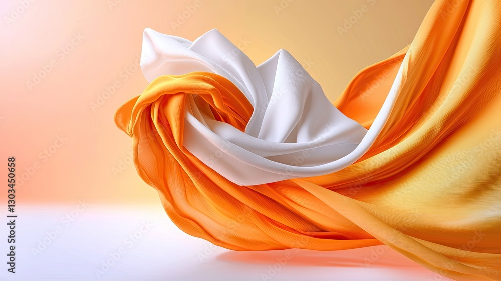 Poster elegant abstract orange gradient with soft transitions and a refined texture.