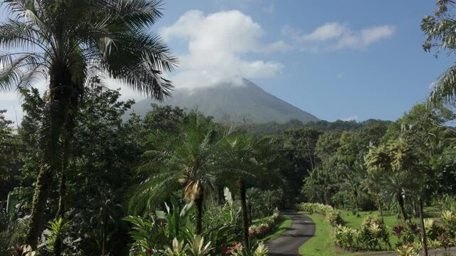 Arenal Volcano on a beautiful clear day, La Fortuna Costa Rica