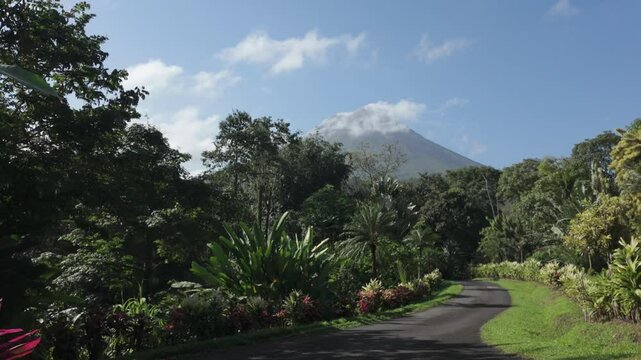 Arenal Volcano on a beautiful clear day, La Fortuna Costa Rica