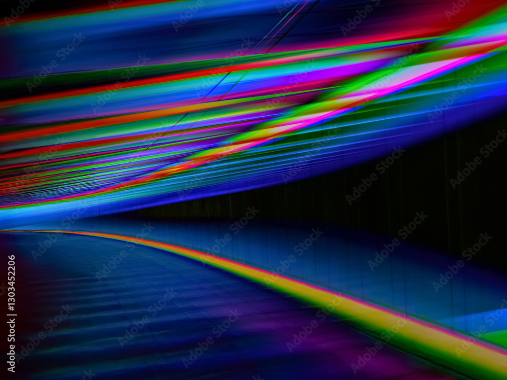 Poster curve and line directional abstract background in multicolor