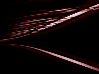 A dark dynamic angle line and curve minimalist abstract with slashes in black and red